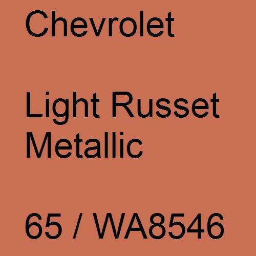 Chevrolet, Light Russet Metallic, 65 / WA8546.